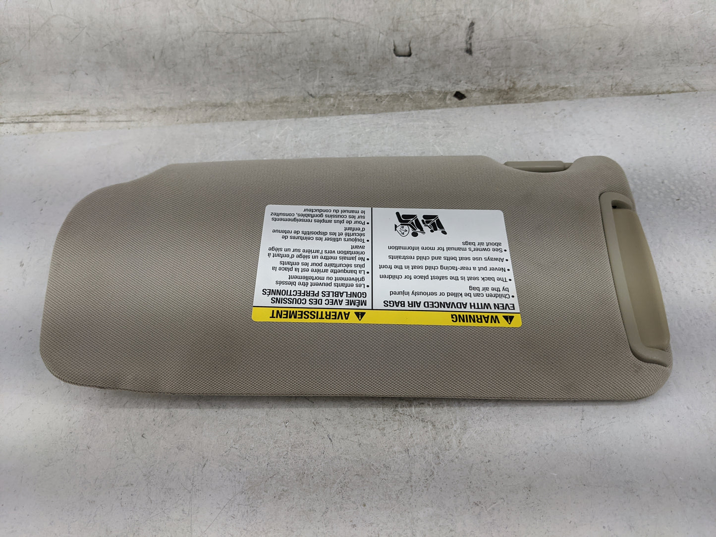 2013-2014 Nissan Maxima Sun Visor Shade Replacement Passenger Right Mirror Fits Fits 2013 2014 OEM Used Auto Parts - Oemused