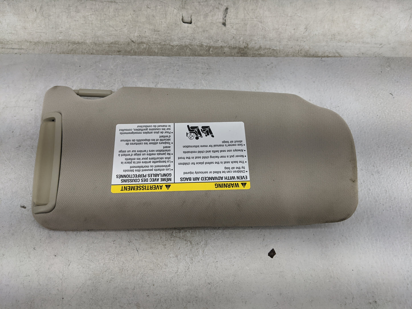 2013-2014 Nissan Maxima Sun Visor Shade Replacement Driver Left Mirror Fits Fits 2013 2014 OEM Used Auto Parts - Oemusedauto