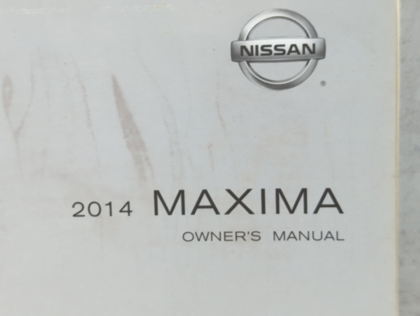 2014 Nissan Maxima Owners Manual Book Guide P/N:OM14E 0A35U0 OEM Used Auto Parts - Oemusedautoparts1.com