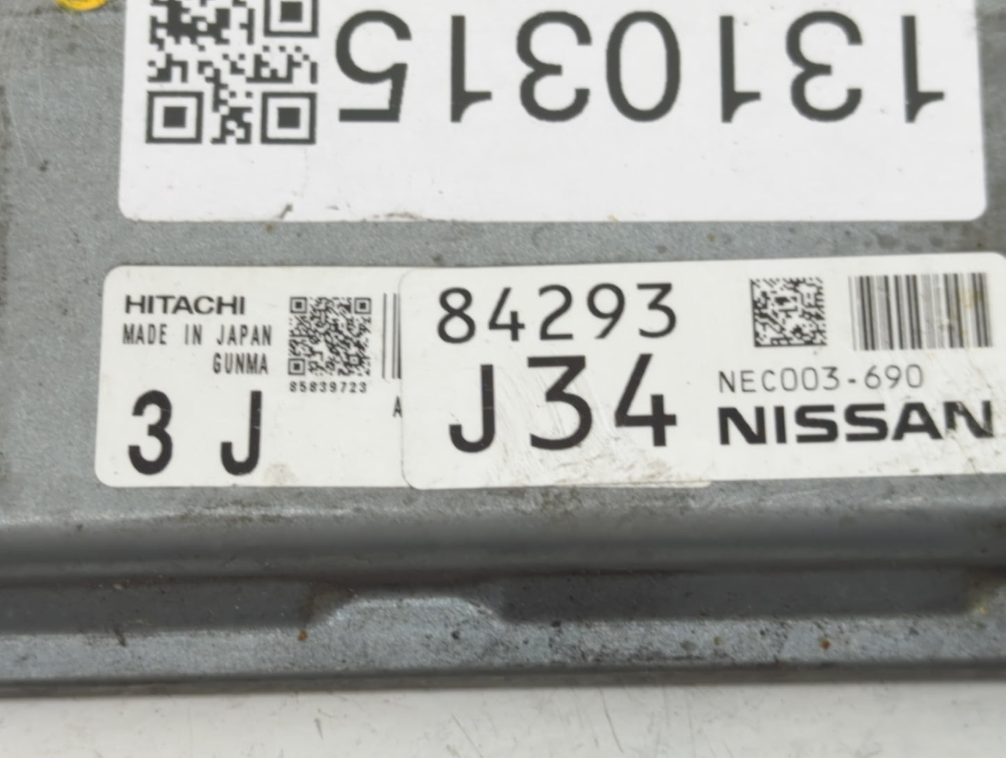 2014 Nissan Murano PCM Engine Control Computer ECU ECM PCU OEM P/N:NEC003-690 Fits OEM Used Auto Parts - Oemusedautoparts1.c