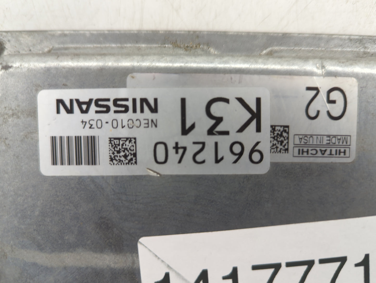 2014 Nissan Pathfinder PCM Engine Control Computer ECU ECM PCU OEM P/N:NEC010-034 Fits OEM Used Auto Parts - Oemusedautopart