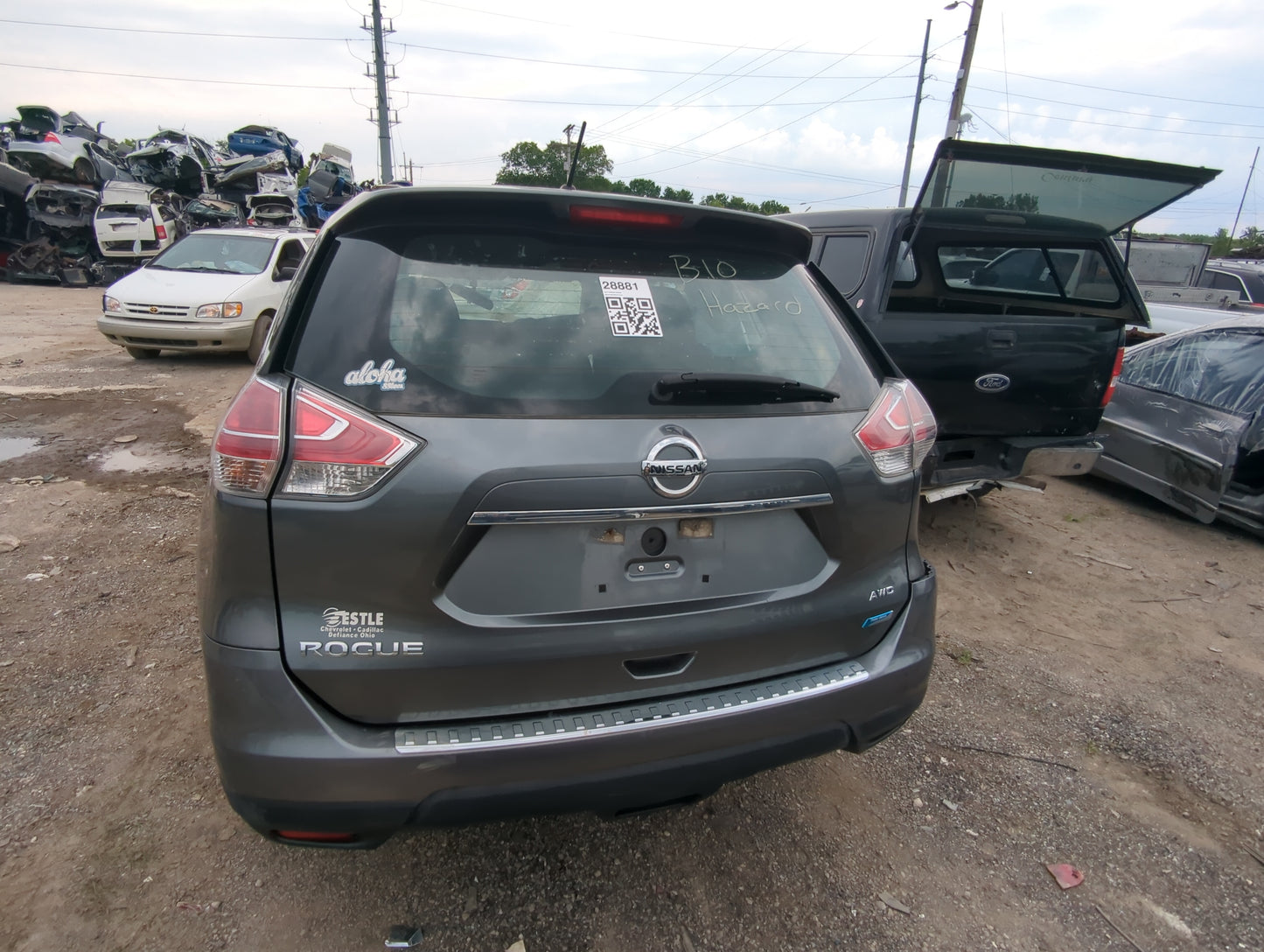 2014-2016 Nissan Rogue Trunk/decklid/hatch/tailgate Oem - Oemusedautoparts1.com