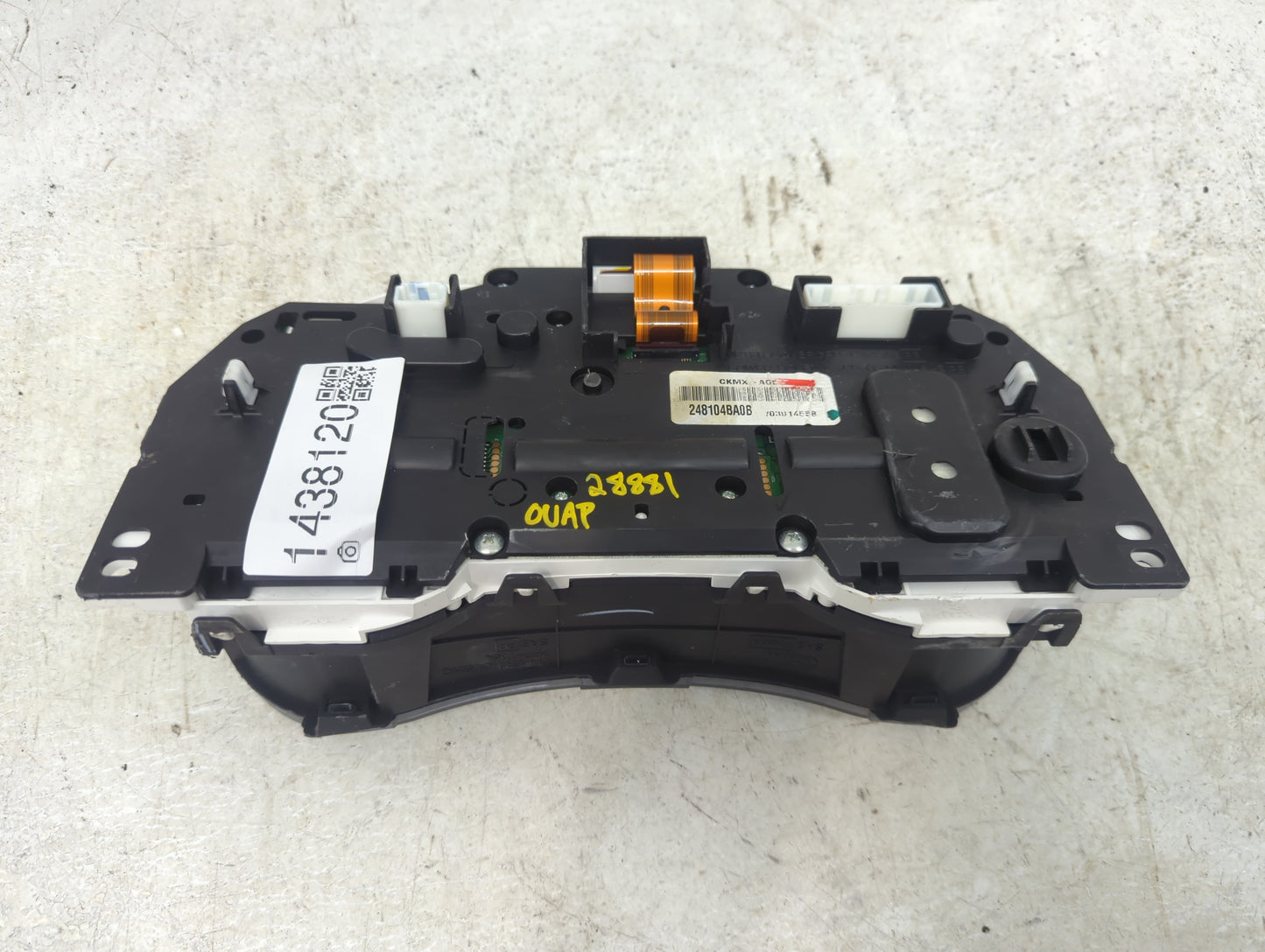 2014 Nissan Rogue Instrument Cluster Speedometer Gauges P/N:248104BA0B Fits OEM Used Auto Parts - Oemusedautoparts1.com