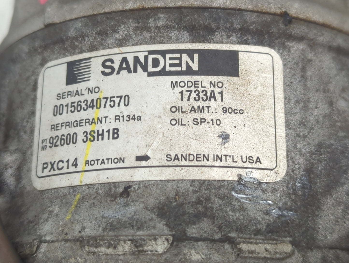 2013-2019 Nissan Sentra Air Conditioning A/c Ac Compressor Oem - Oemusedautoparts1.com