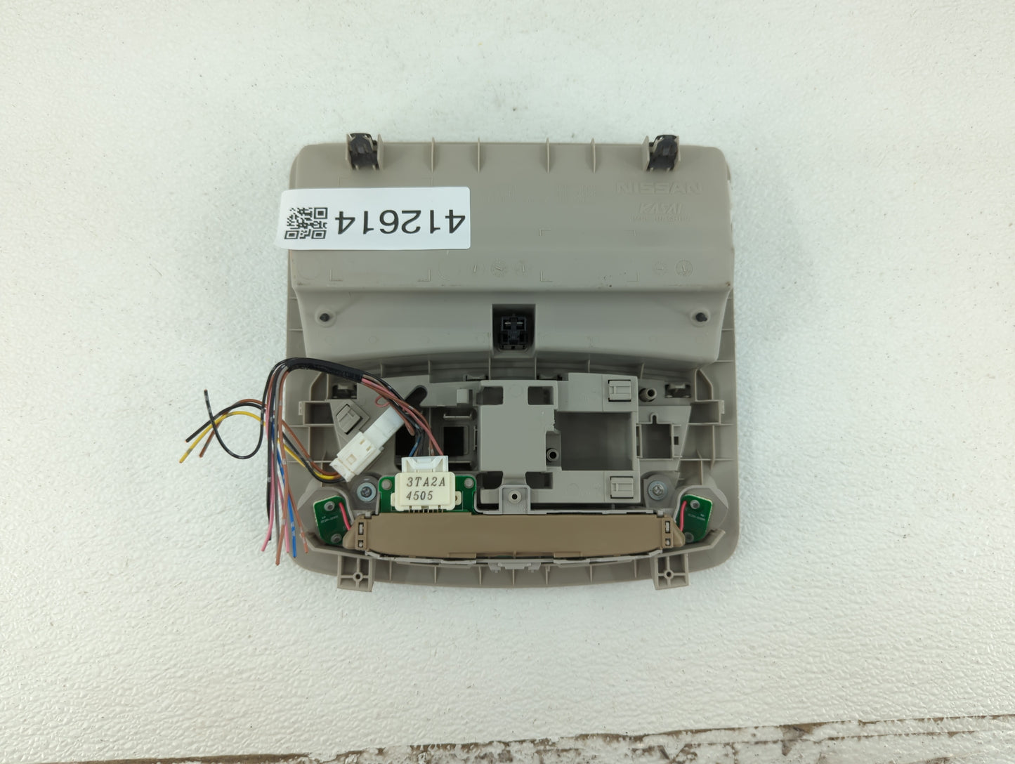 2014 Nissan Sentra Overhead Roof Console Grey - Oemusedautoparts1.com