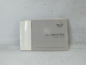 2014 Nissan Sentra Owners Manual Book Guide P/N:OM14E 0B17U1 OEM Used Auto Parts