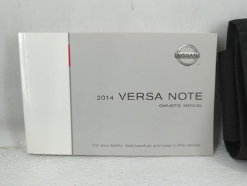 2014 Nissan Versa Owners Manual Book Guide P/N:OM14E 0E12U1 OEM Used Auto Parts