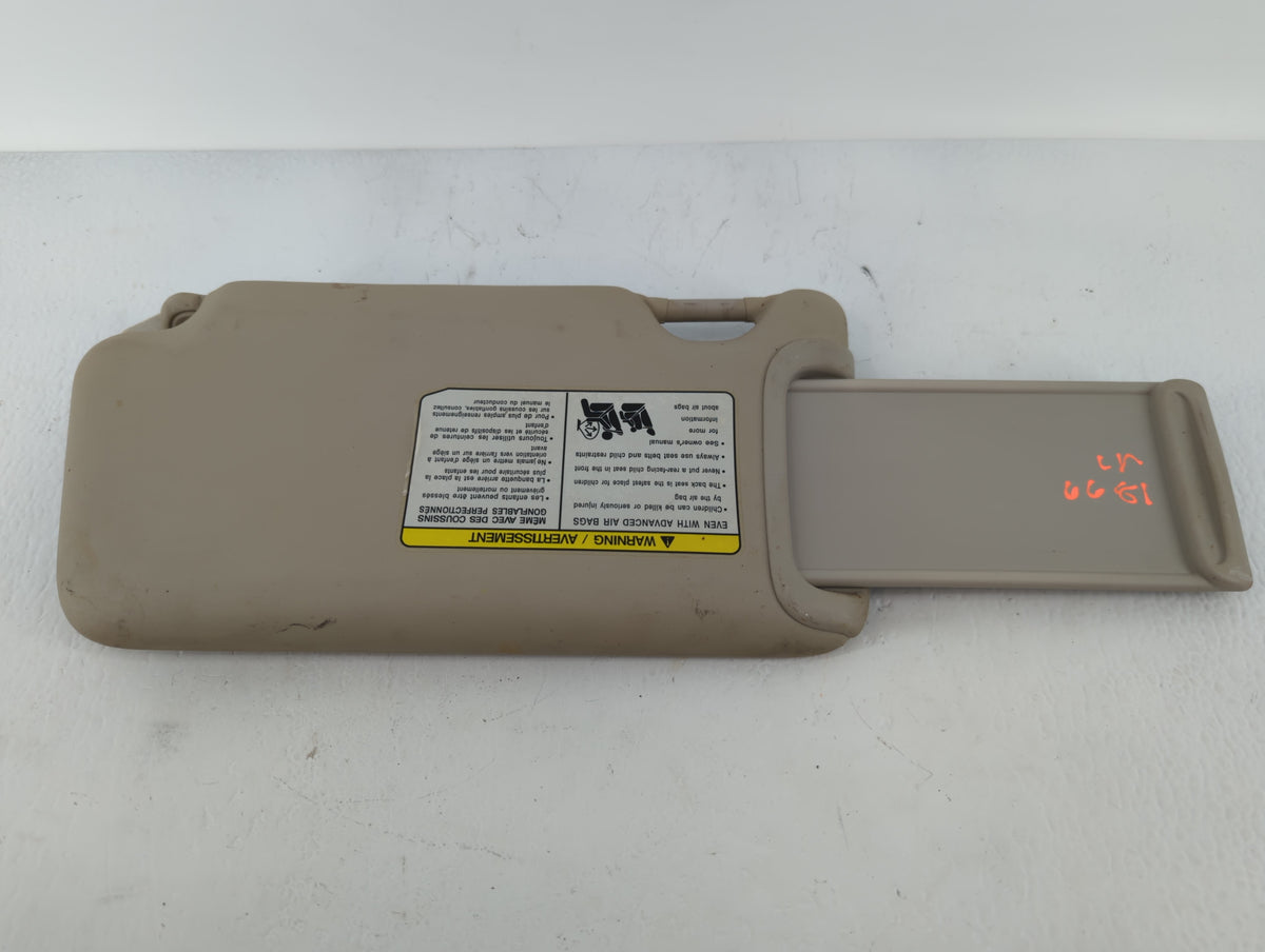 2013-2015 Nissan Versa Sun Visor Shade Replacement Passenger Right Mirror Fits Fits 2013 2014 2015 OEM Used Auto Parts - Oem