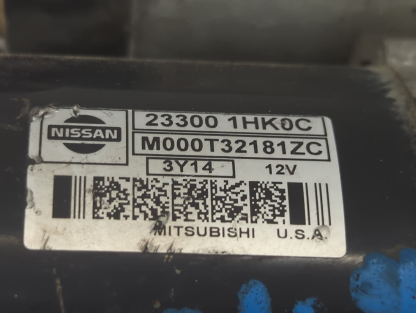 2012-2019 Nissan Versa Car Starter Motor Solenoid OEM P/N:23300 1HK0C Fits Fits 2012 2013 2014 2015 2016 2017 2018 2019 OEM