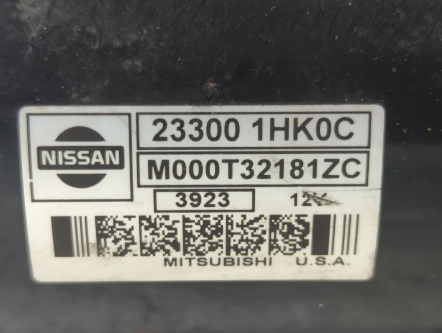 2012-2019 Nissan Versa Car Starter Motor Solenoid OEM P/N:M000T32181ZC 23300 1HK0C Fits OEM Used Auto Parts - Oemusedautopar