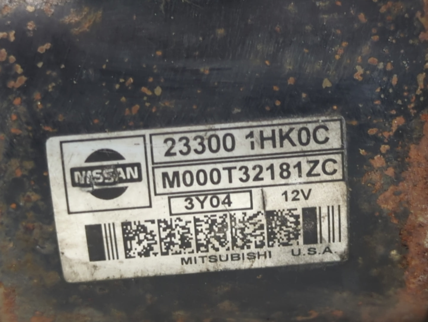 2012-2019 Nissan Versa Car Starter Motor Solenoid OEM P/N:M000T32181ZC 23300 1HK0C Fits OEM Used Auto Parts - Oemusedautopar