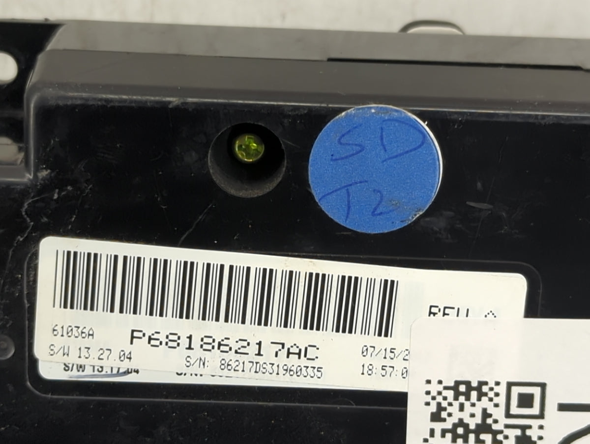 2014-2015 Ram 1500 Climate Control Module Temperature AC/Heater Replacement P/N:P68186217AC Fits Fits 2014 2015 OEM Used Aut