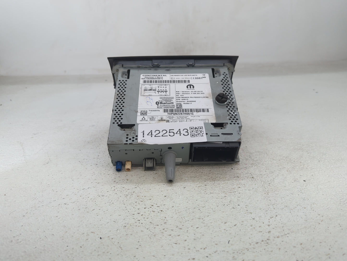 2014-2015 Ram Promaster 1500 Radio AM FM Cd Player Receiver Replacement Fits Fits 2014 2015 OEM Used Auto Parts - Oemusedaut
