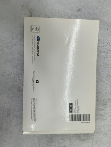 2014 Subaru Forester Owners Manual Book Guide P/N:A8190BE-A MSA5M1403A OEM Used Auto Parts