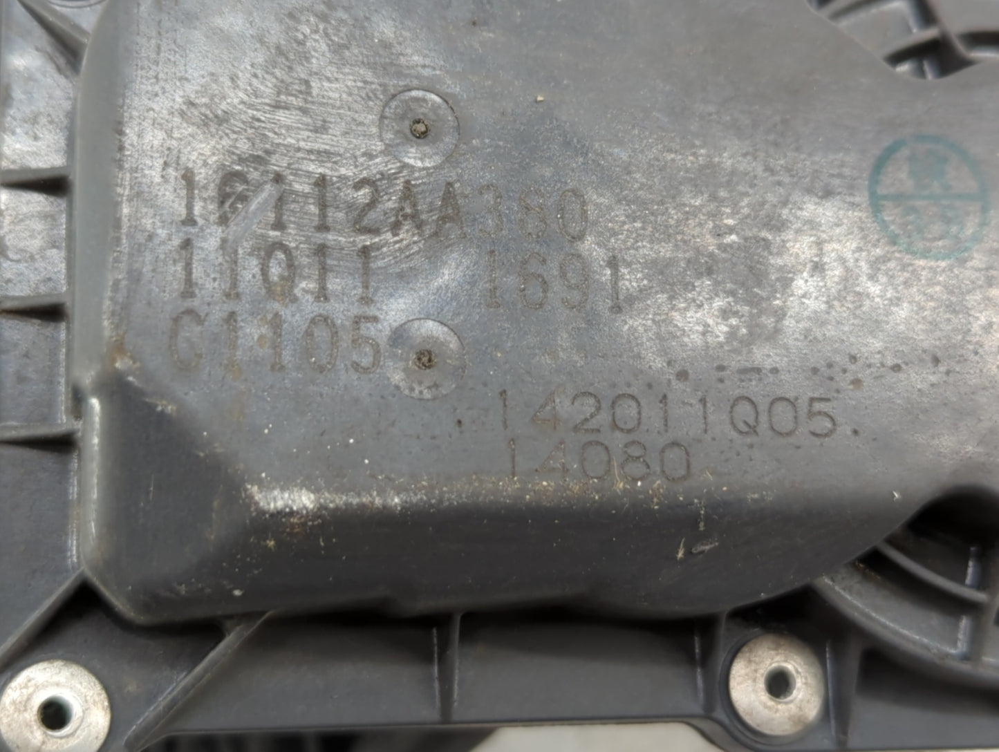 2011-2017 Subaru Forester Throttle Body P/N:16112AA380 Fits Fits 2011 2012 2013 2014 2015 2016 2017 OEM Used Auto Parts - Oe