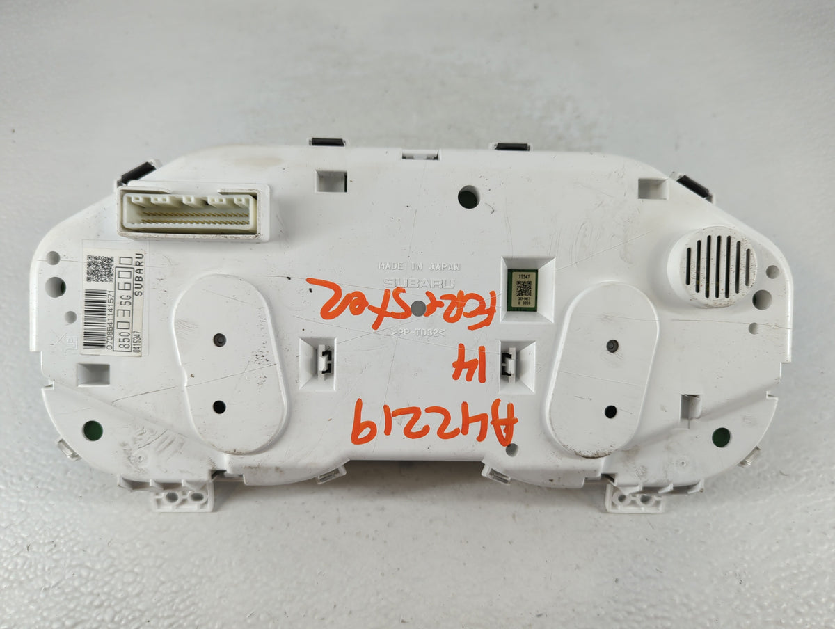 2014 Subaru Forester Instrument Cluster Speedometer Gauges P/N:0415347 85003SG600 Miles: Fits OEM Used Auto Parts - Oemuseda