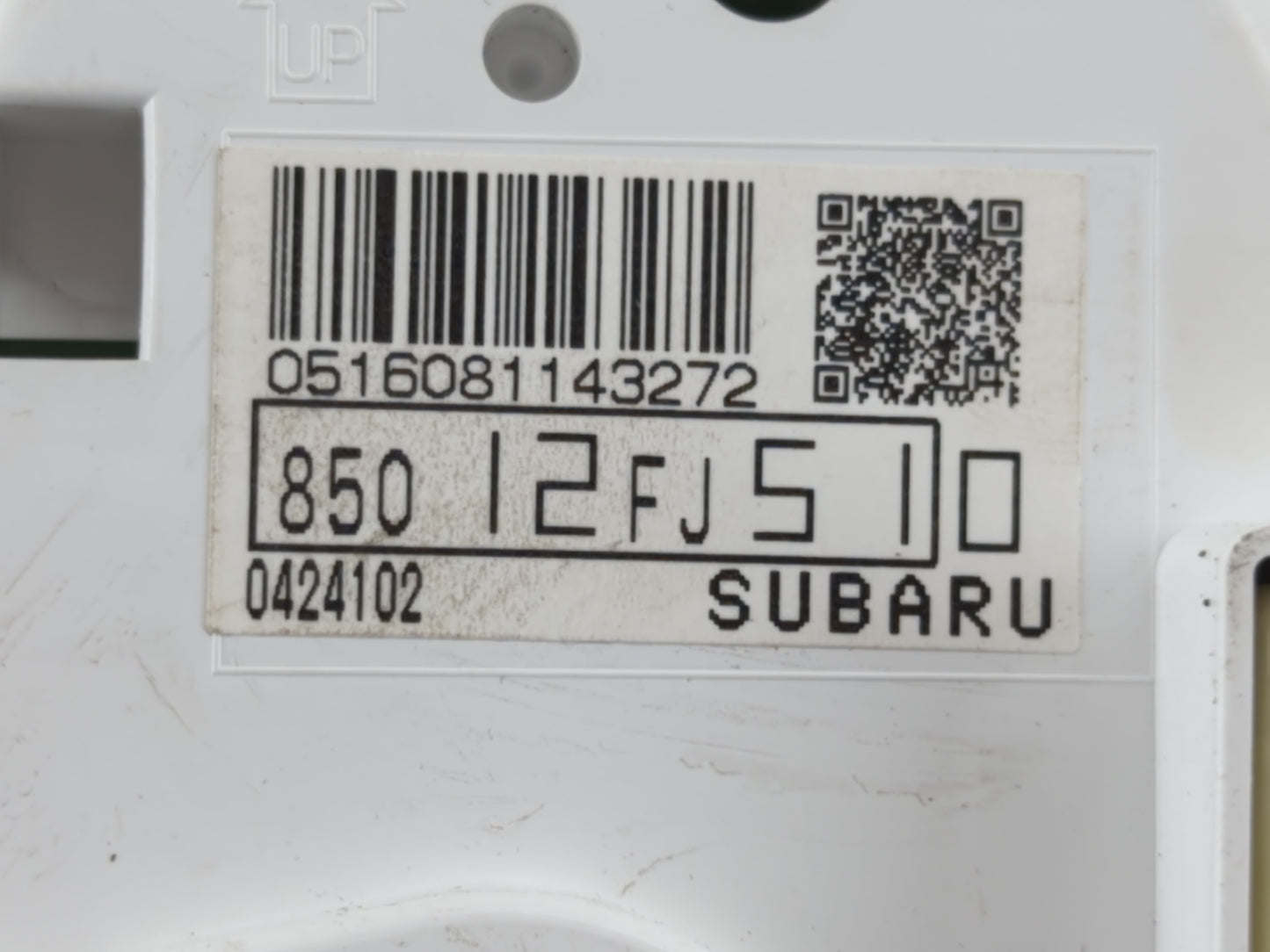 2014 Subaru Impreza Instrument Cluster Speedometer Gauges P/N:850 12FJ510 Fits OEM Used Auto Parts - Oemusedautoparts1.com