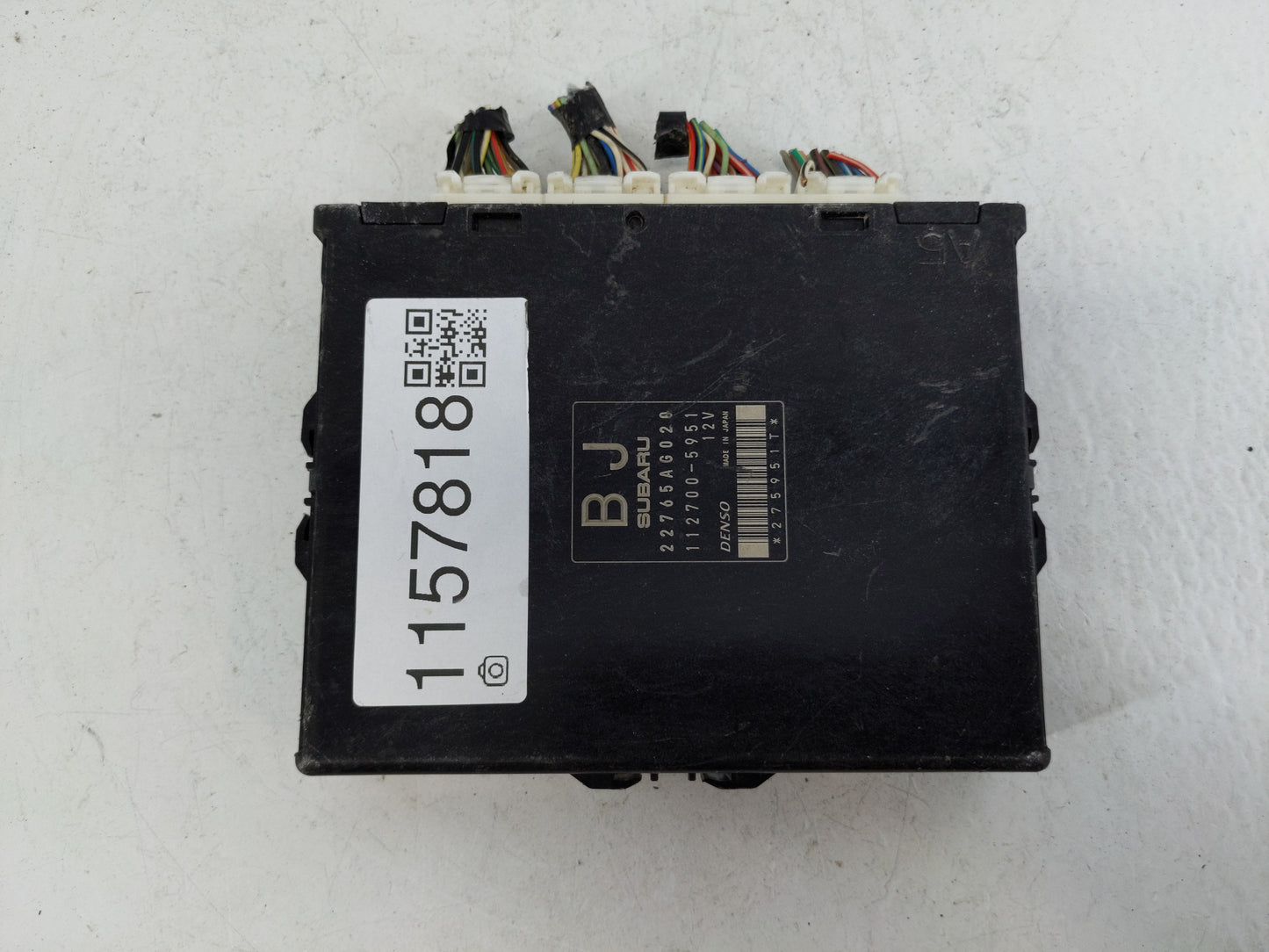 2014 Subaru Impreza PCM Engine Control Computer ECU ECM PCU OEM P/N:112700-5951 22765AG020 Fits OEM Used Auto Parts - Oemuse