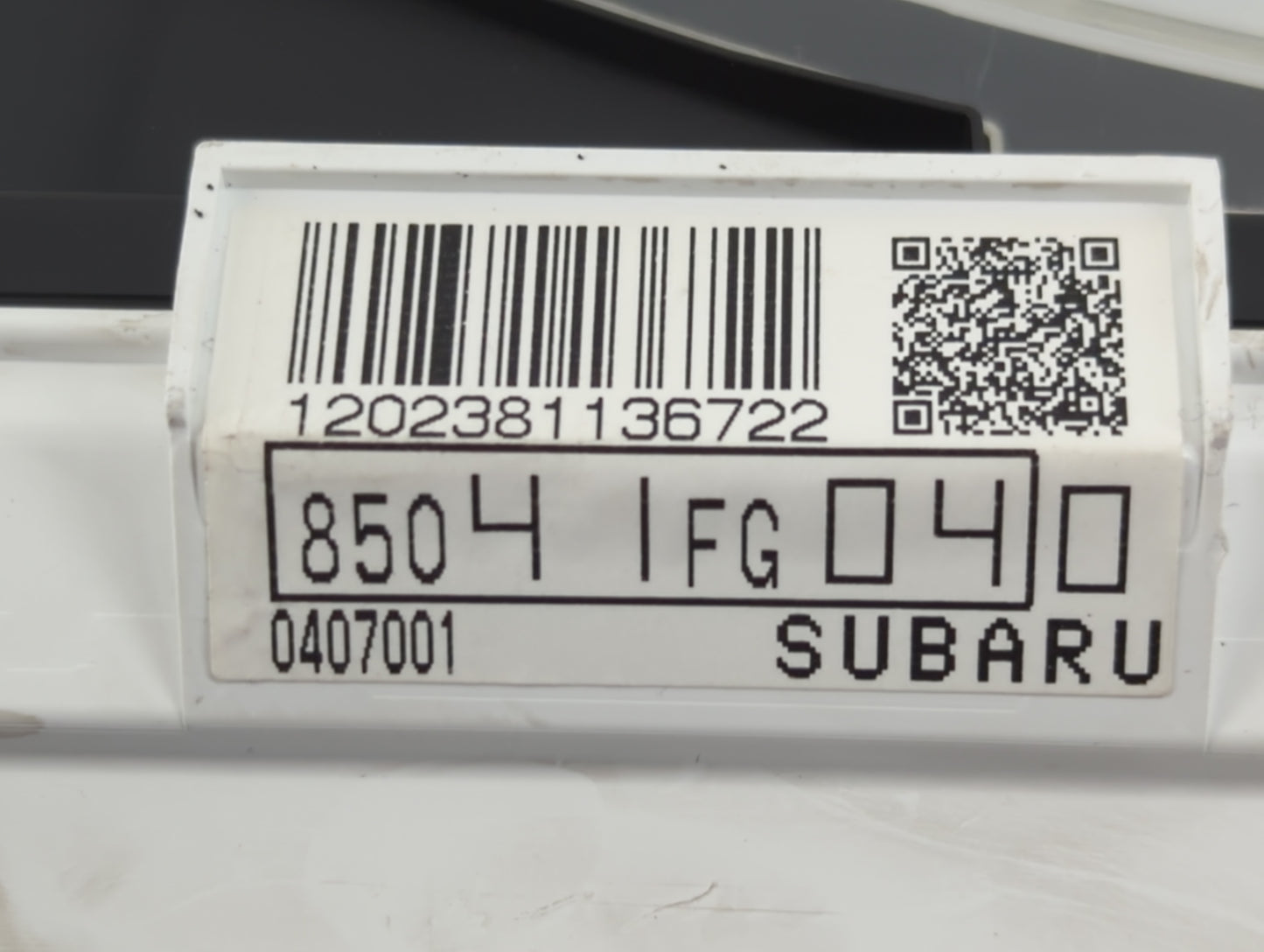 2014 Subaru Impreza Instrument Cluster Speedometer Gauges P/N:85041FG040 Fits OEM Used Auto Parts - Oemusedautoparts1.com