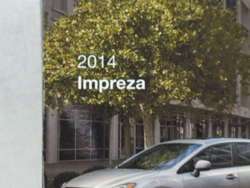 2014 Subaru Impreza Owners Manual Book Guide OEM Used Auto Parts