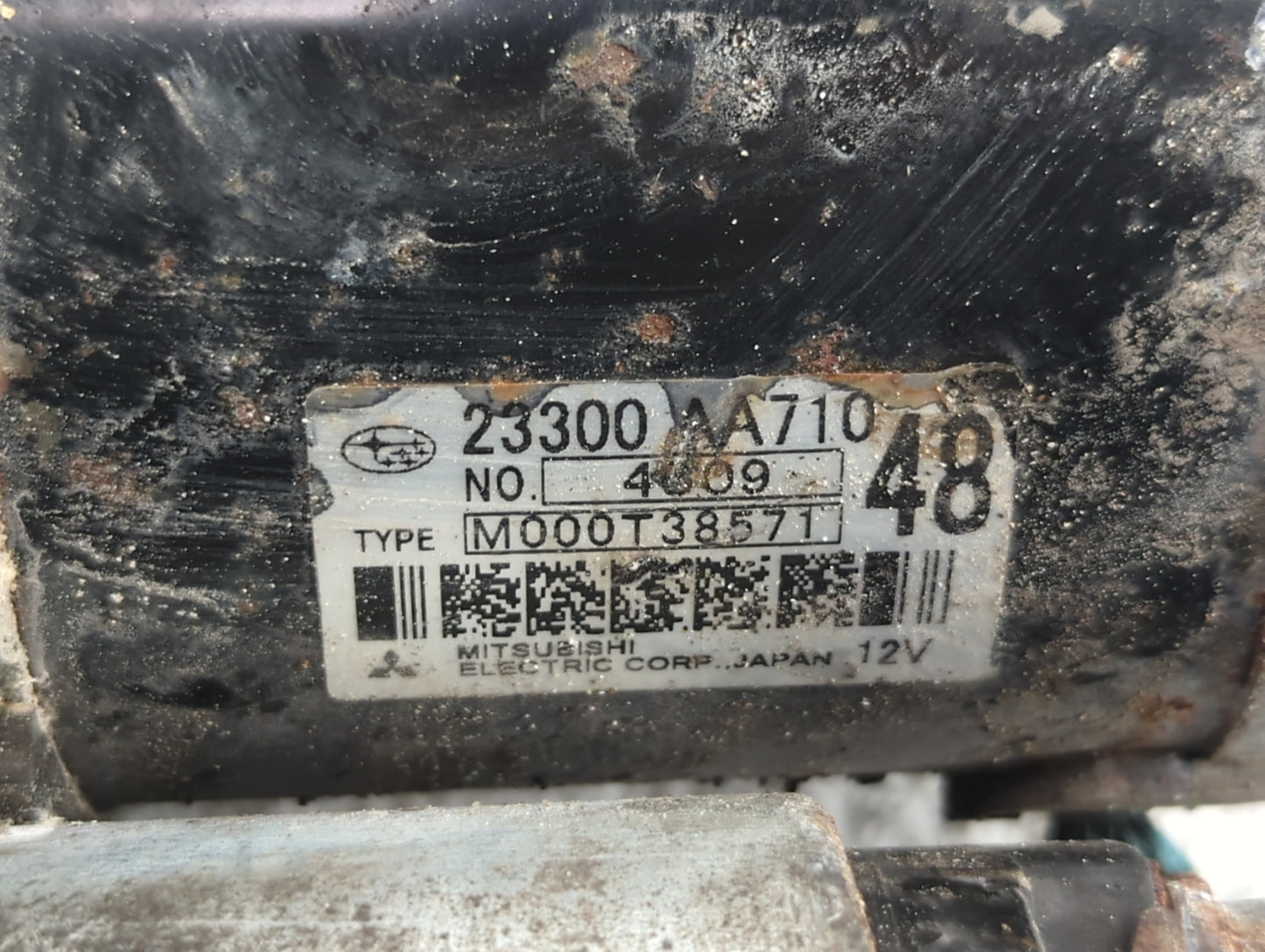 2012-2016 Subaru Impreza Car Starter Motor Solenoid OEM P/N:23300 AA710 Fits OEM Used Auto Parts - Oemusedautoparts1.com
