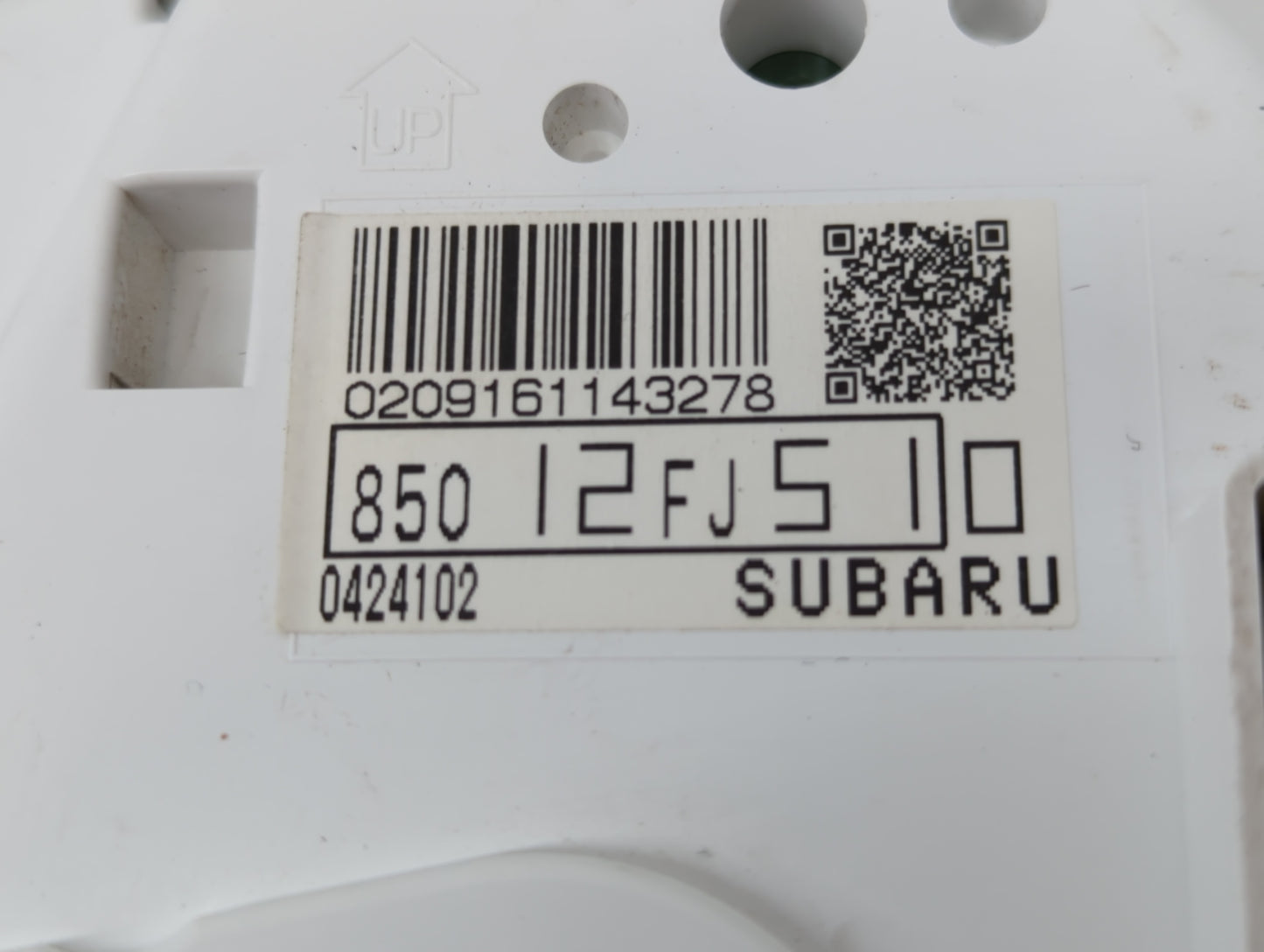 2014 Subaru Impreza Instrument Cluster Speedometer Gauges P/N:0209161143278 85012FJ510 Fits OEM Used Auto Parts - Oemusedaut