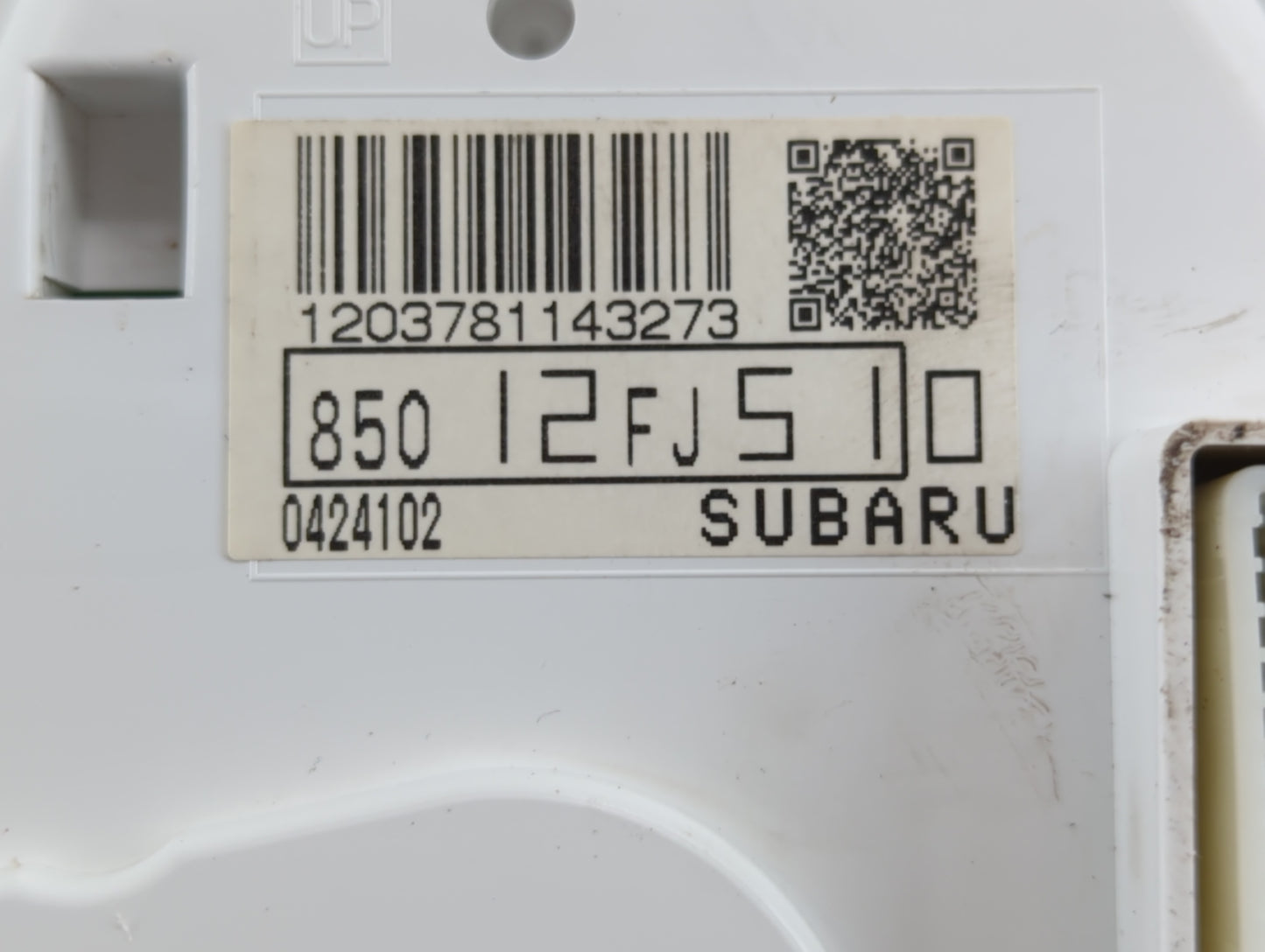 2014 Subaru Impreza Instrument Cluster Speedometer Gauges P/N:850 12FJ510 Fits OEM Used Auto Parts - Oemusedautoparts1.com