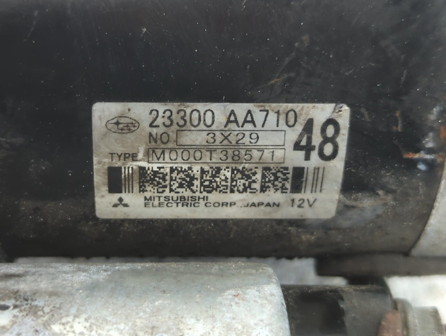 2012-2016 Subaru Impreza Car Starter Motor Solenoid OEM P/N:23300 AA710 Fits OEM Used Auto Parts - Oemusedautoparts1.com