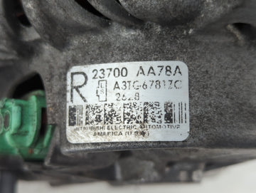 2013-2014 Subaru Legacy Alternator Replacement Generator Charging Assembly Engine OEM P/N:23700 AA78A Fits Fits 2013 2014 OEM Used Auto Parts