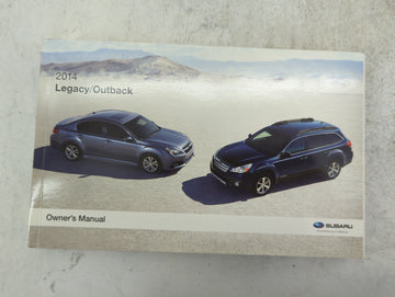 2014 Subaru Legacy Owners Manual Book Guide P/N:A2500BE-A OEM Used Auto Parts