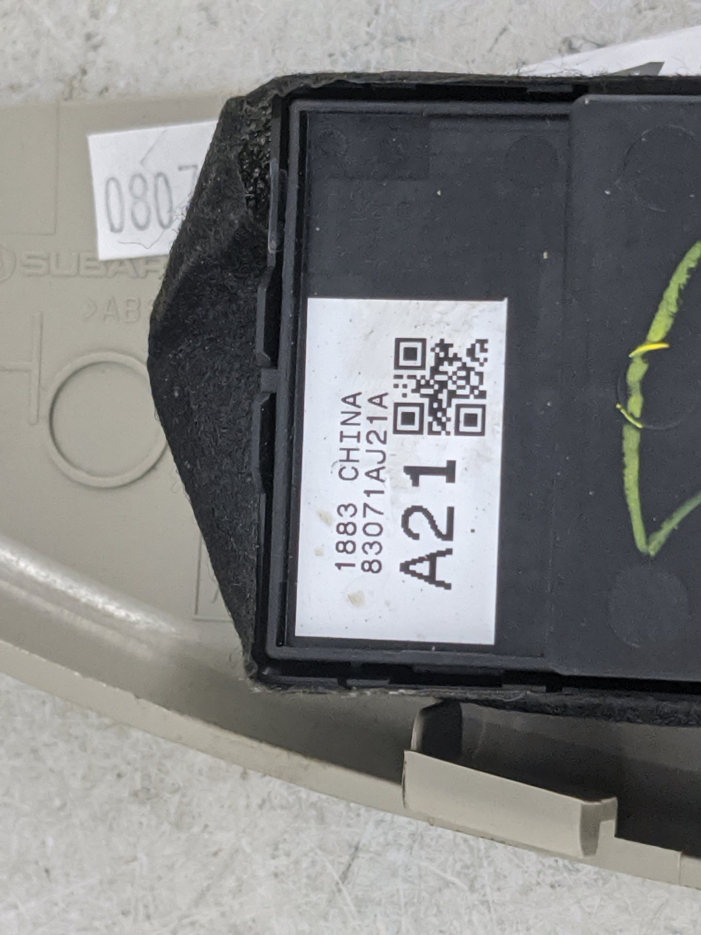 2013-2014 Subaru Legacy Master Power Window Switch Replacement Driver Side Left P/N:83071AJ21A Fits Fits 2013 2014 OEM Used