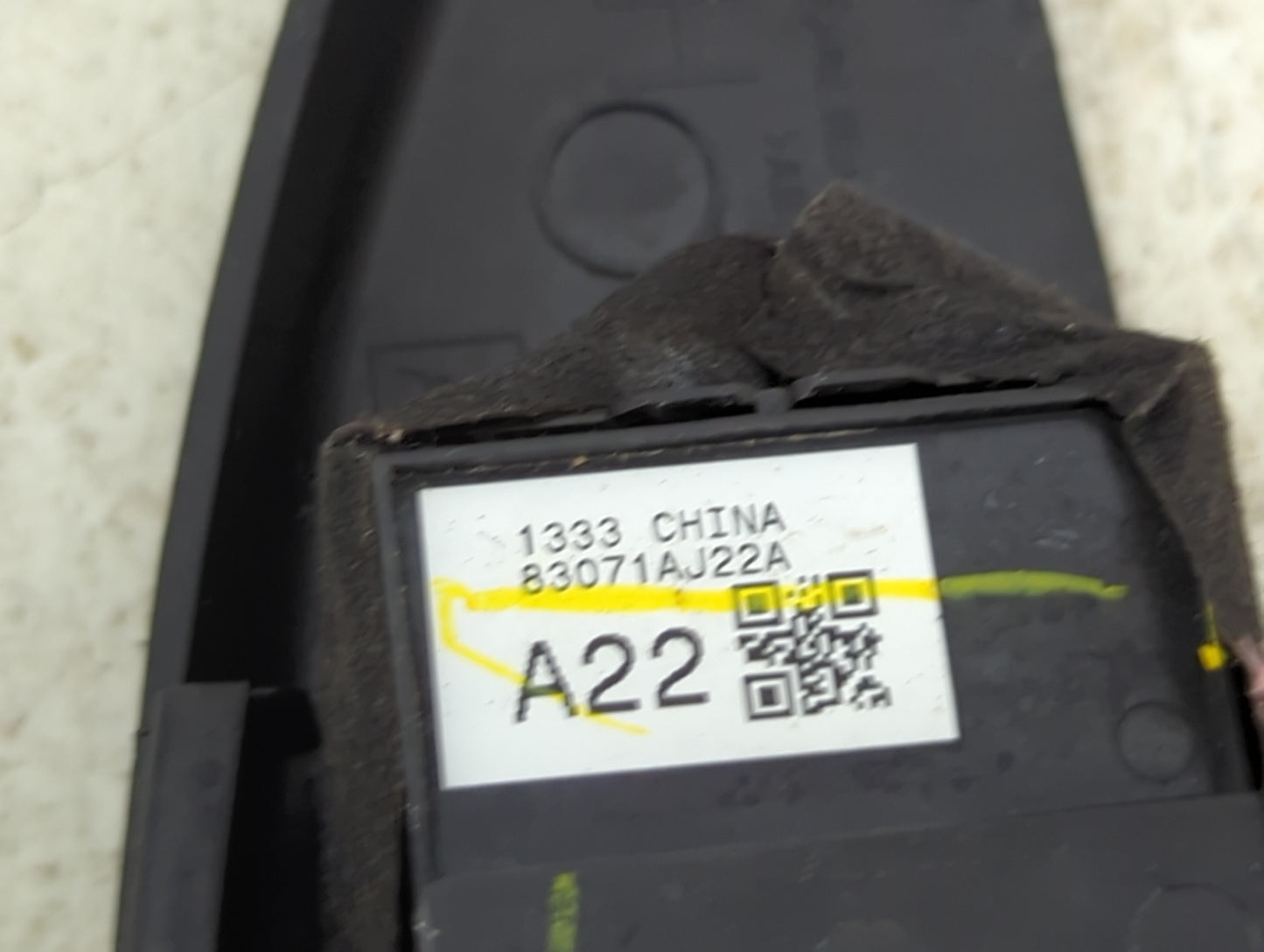 2013-2014 Subaru Legacy Master Power Window Switch Replacement Driver Side Left P/N:83071AJ22A Fits Fits 2013 2014 OEM Used