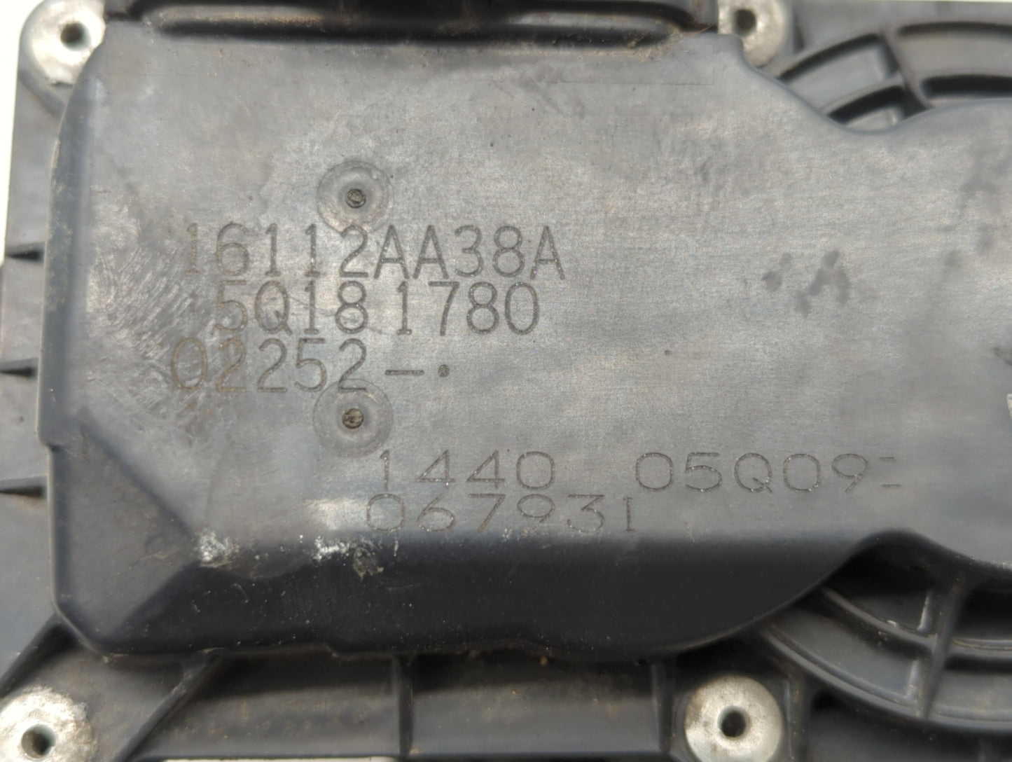 2013-2019 Subaru Legacy Throttle Body P/N:16112AA38A Fits Fits 2013 2014 2015 2016 2017 2018 2019 OEM Used Auto Parts - Oemu