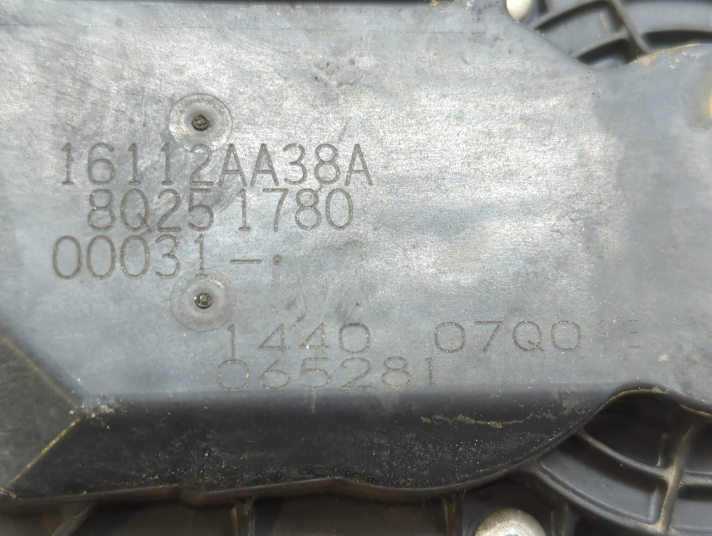 2013-2019 Subaru Legacy Throttle Body P/N:16112AA38A Fits Fits 2013 2014 2015 2016 2017 2018 2019 OEM Used Auto Parts - Oemu