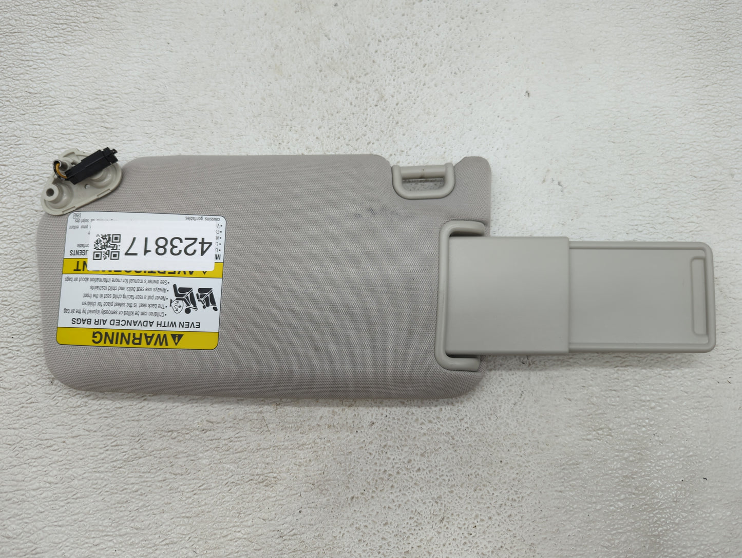 2012-2014 Subaru Legacy Sun Visor Shade Replacement Passenger Right Mirror Fits Fits 2012 2013 2014 OEM Used Auto Parts - Oe