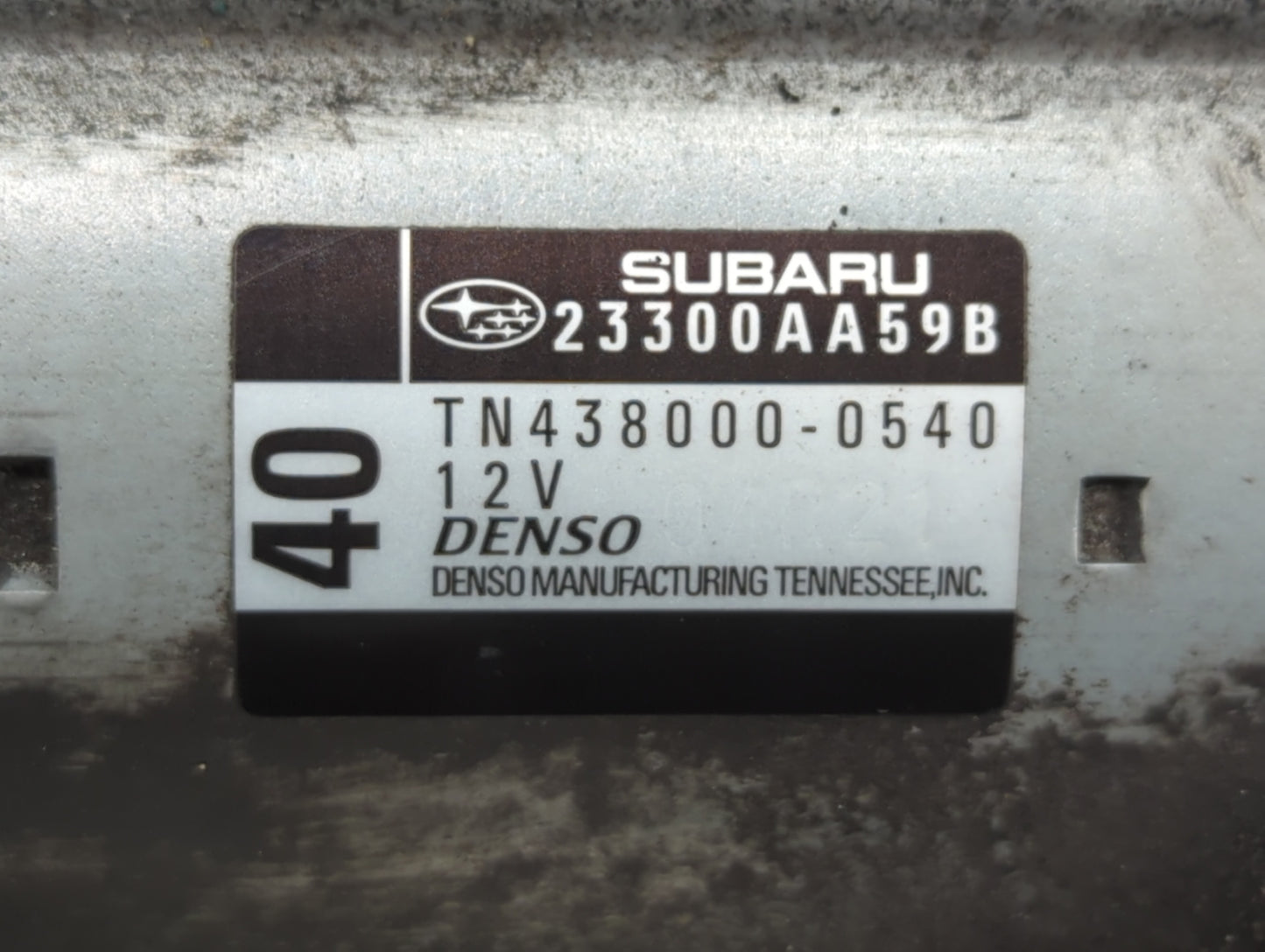 2008-2015 Subaru Legacy Car Starter Motor Solenoid OEM P/N:TN438000-0540 23300AA59B Fits OEM Used Auto Parts - Oemusedautopa