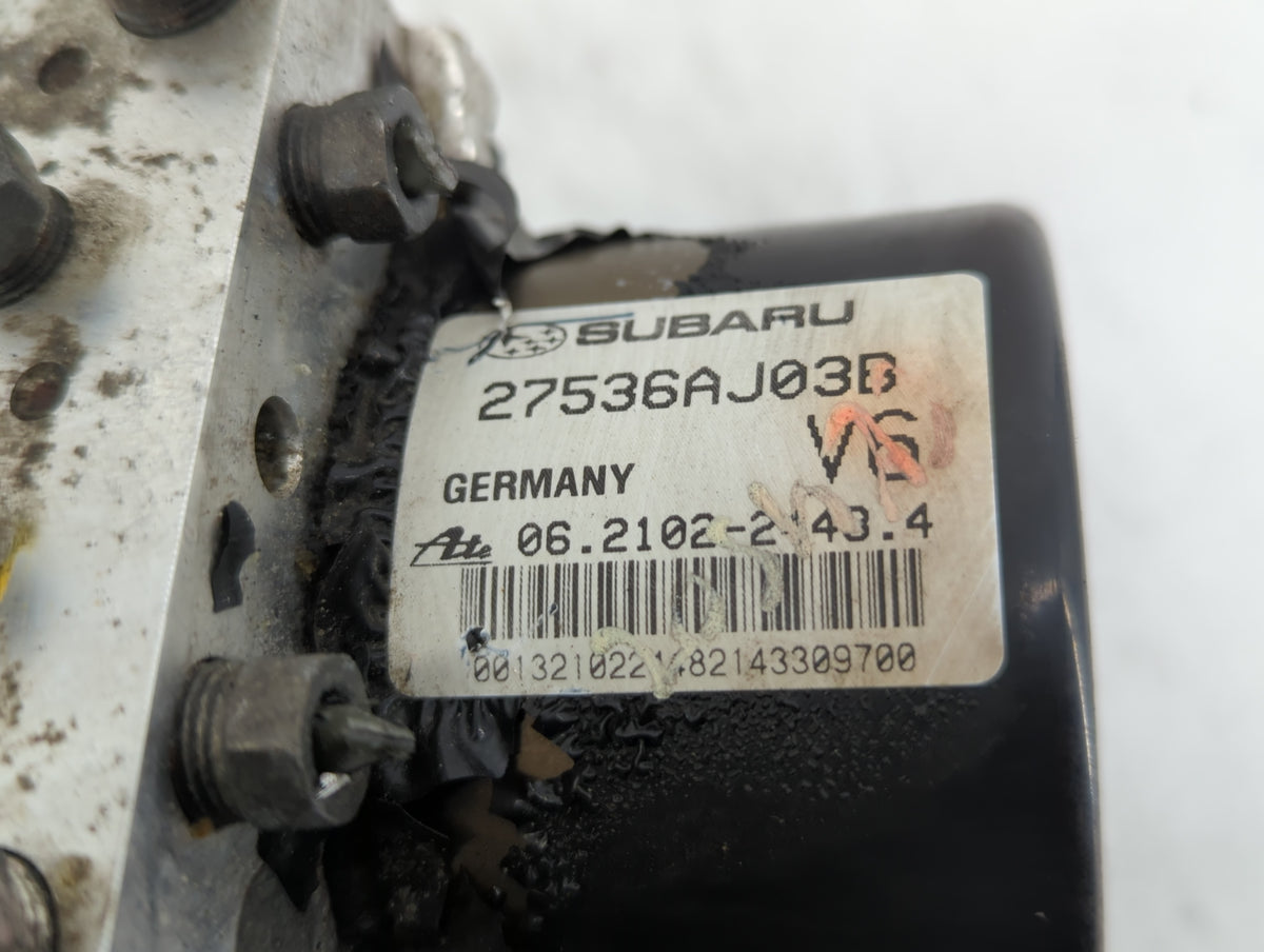 2013-2014 Subaru Legacy Anti-Lock Brake ABS Pump Module Actuator OEM P/N:27536AJ03B Fits Fits 2013 2014 OEM Used Auto Parts