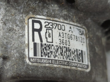 2013-2014 Subaru Legacy Alternator Replacement Generator Charging Assembly Engine OEM P/N:A3TG6781ZC Fits Fits 2013 2014 OEM Used Auto Parts