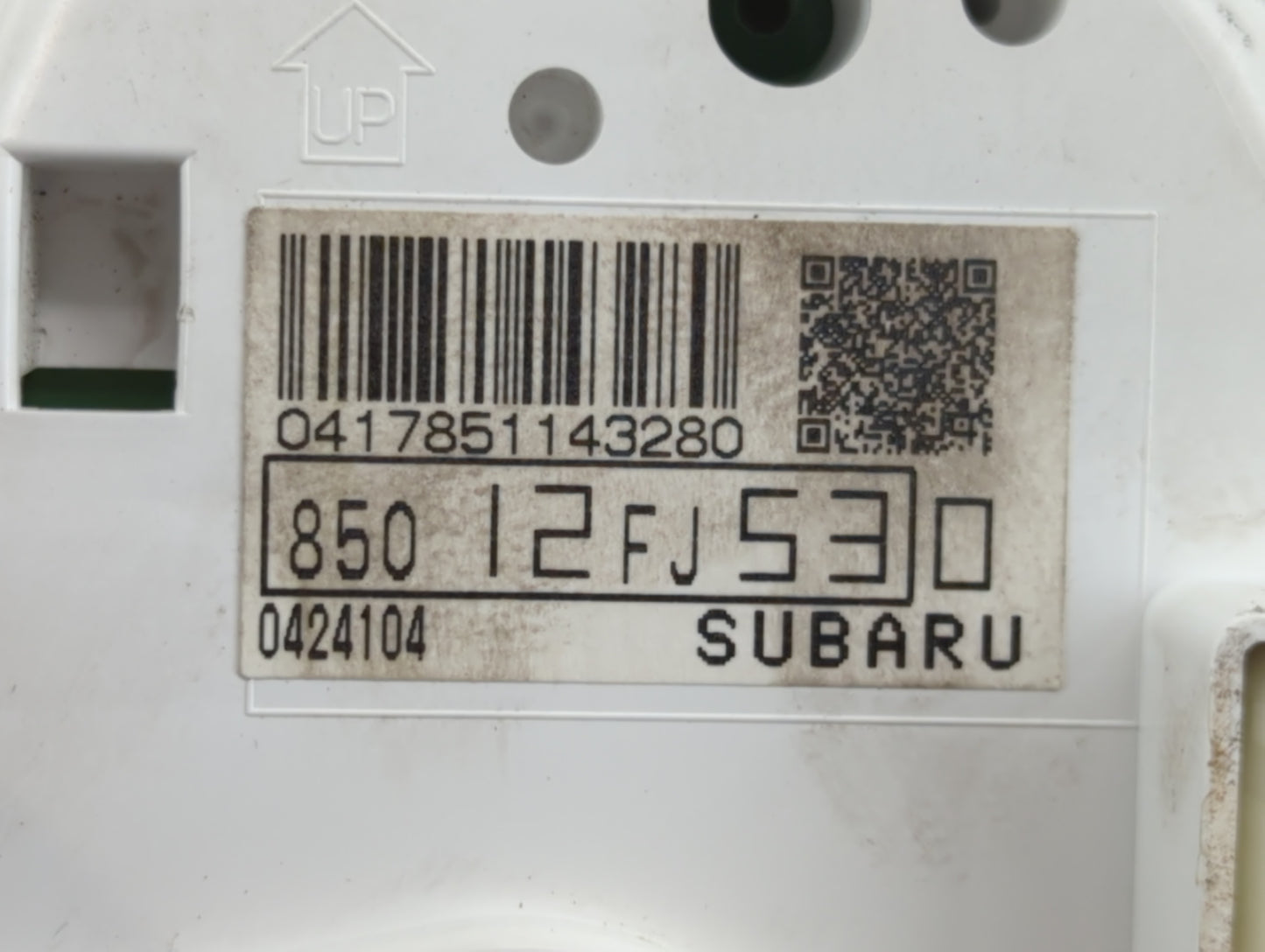 2014 Subaru Xv Instrument Cluster Speedometer Gauges P/N:85012FJ530 Fits OEM Used Auto Parts - Oemusedautoparts1.com