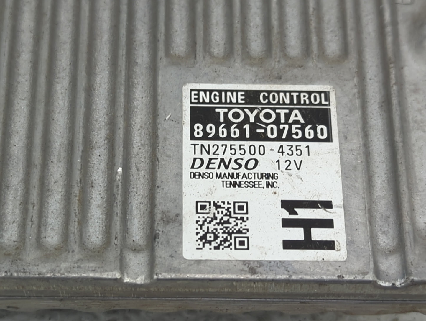 2013-2014 Toyota Avalon PCM Engine Control Computer ECU ECM PCU OEM P/N:89661-07560 TN275500-4351 Fits Fits 2013 2014 OEM Us
