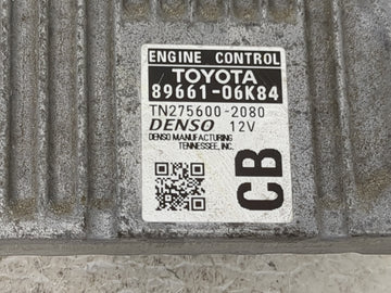 2014 Toyota Camry PCM Engine Control Computer ECU ECM PCU OEM P/N:89661-06K84 Fits OEM Used Auto Parts