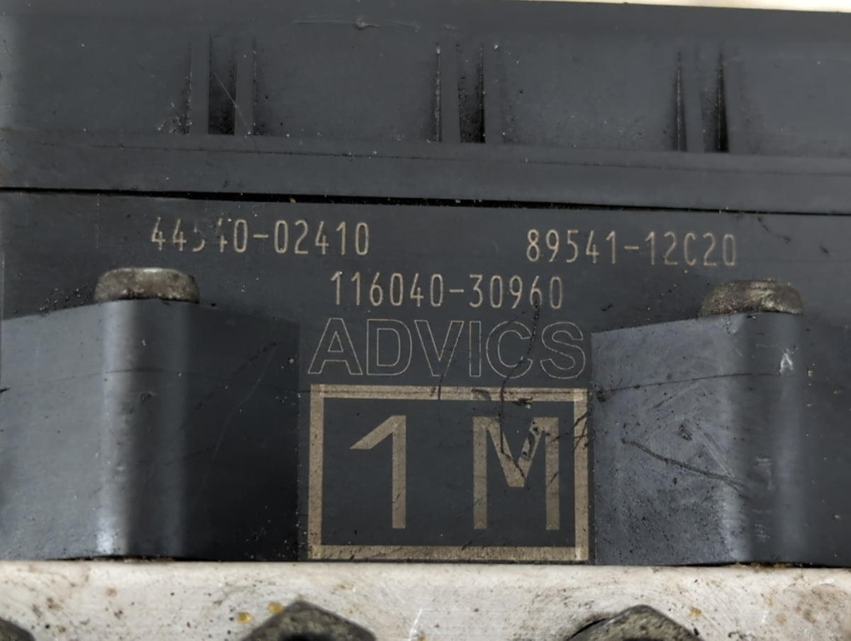 2014 Toyota Corolla Anti-Lock Brake ABS Pump Module Actuator OEM P/N:116040-30960 89541-12C20, 44540-02410 Fits OEM Used Aut