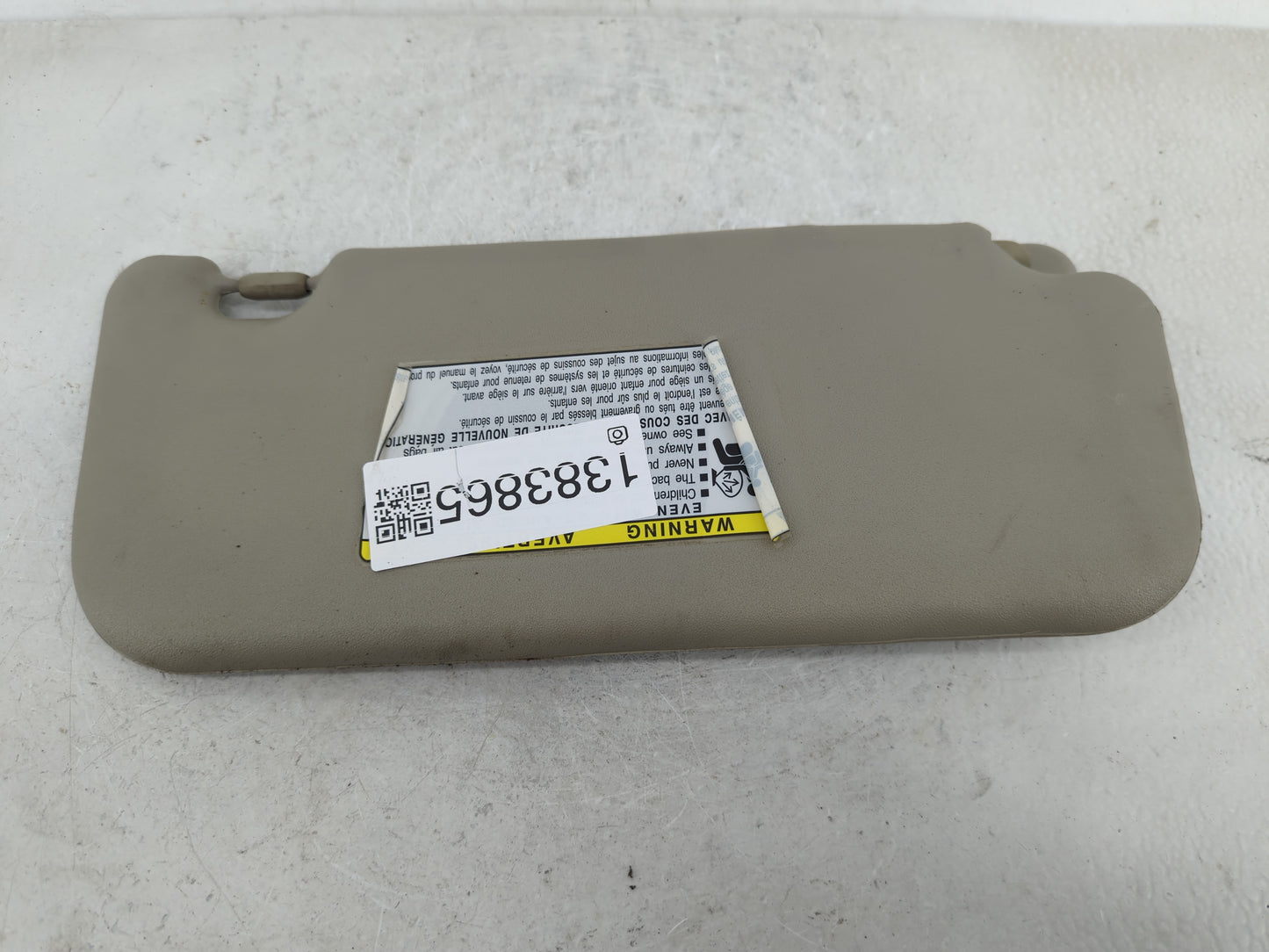 2014-2016 Toyota Corolla Sun Visor Shade Replacement Driver Left Mirror Fits Fits 2014 2015 2016 OEM Used Auto Parts - Oemus