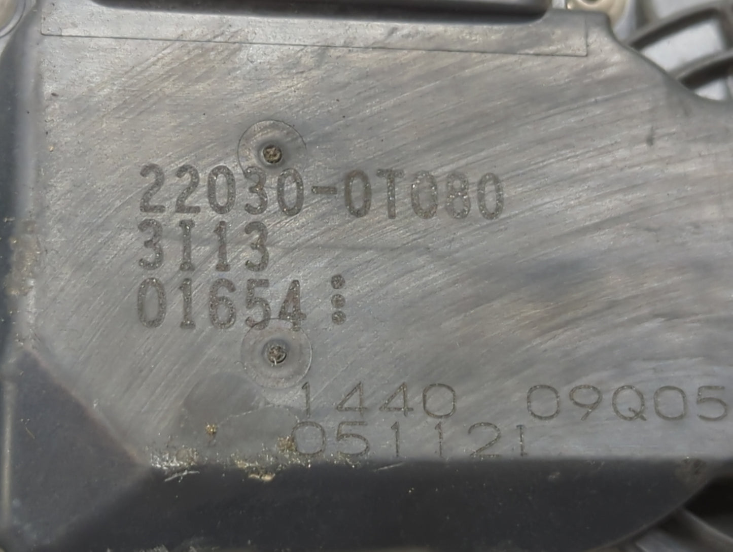 2011-2019 Toyota Corolla Throttle Body P/N:22030-0T080 Fits Fits 2011 2012 2013 2014 2015 2016 2017 2018 2019 OEM Used Auto