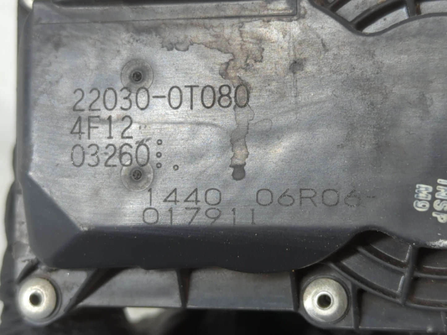 2011-2019 Toyota Corolla Throttle Body P/N:22030-0T080 Fits Fits 2011 2012 2013 2014 2015 2016 2017 2018 2019 OEM Used Auto