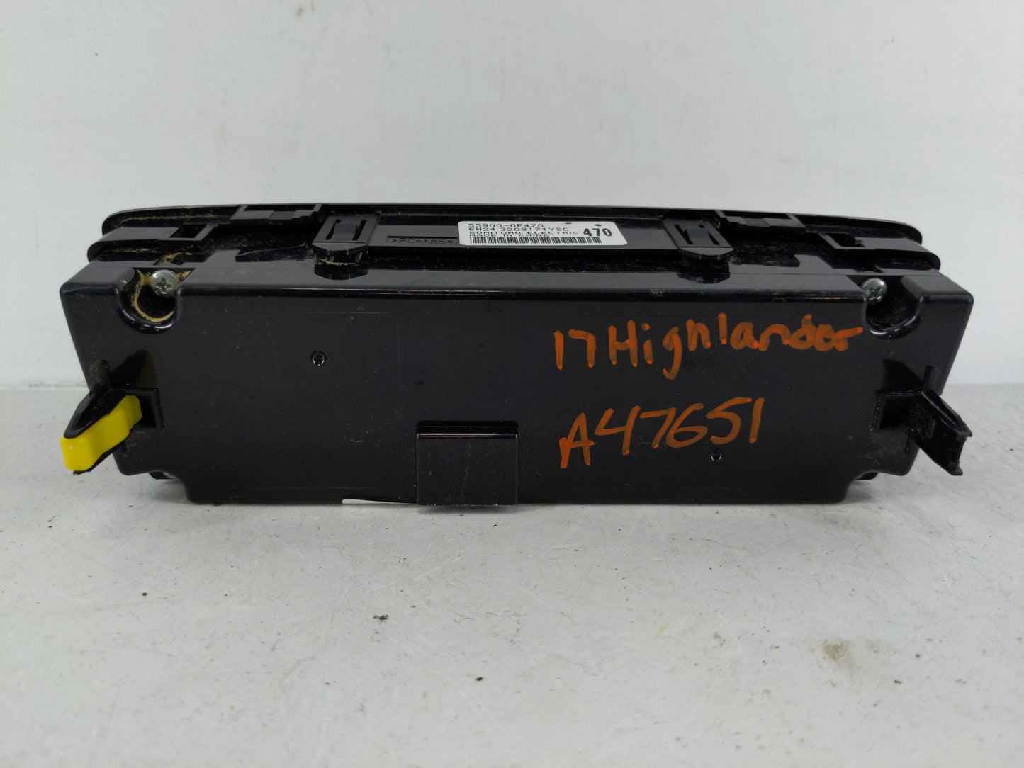 2014-2019 Toyota Highlander Climate Control Module Temperature AC/Heater Replacement P/N:55900-0E470 Fits OEM Used Auto Part