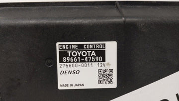 2014 Toyota Prius PCM Engine Control Computer ECU ECM PCU OEM P/N:89661-47590 Fits OEM Used Auto Parts