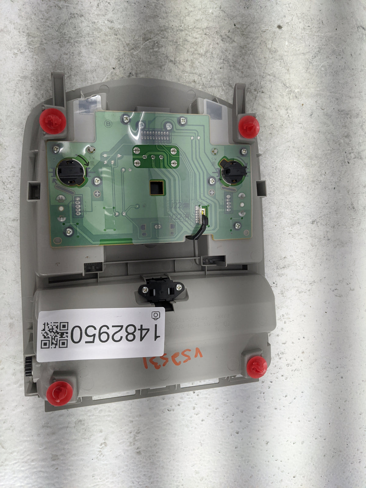 2014 Toyota Prius Overhead Roof Console Gray - Oemusedautoparts1.com
