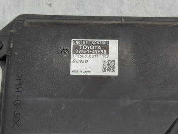 2014 Toyota Prius PCM Engine Control Computer ECU ECM PCU OEM P/N:89661-47590 Fits OEM Used Auto Parts