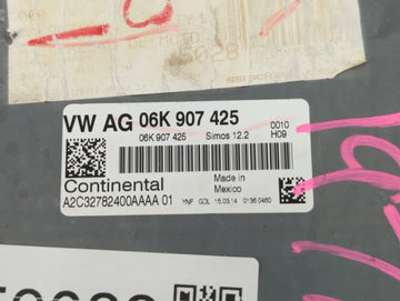 2013-2015 Volkswagen Beetle PCM Engine Control Computer ECU ECM PCU OEM P/N:06K 907 425 Fits Fits 2013 2014 2015 OEM Used Auto Parts
